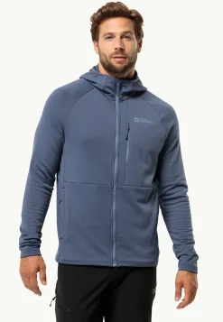 Jack Wolfskin Randonnée|Vestes Intermédiaires-Kolbenberg Hooded Fz M