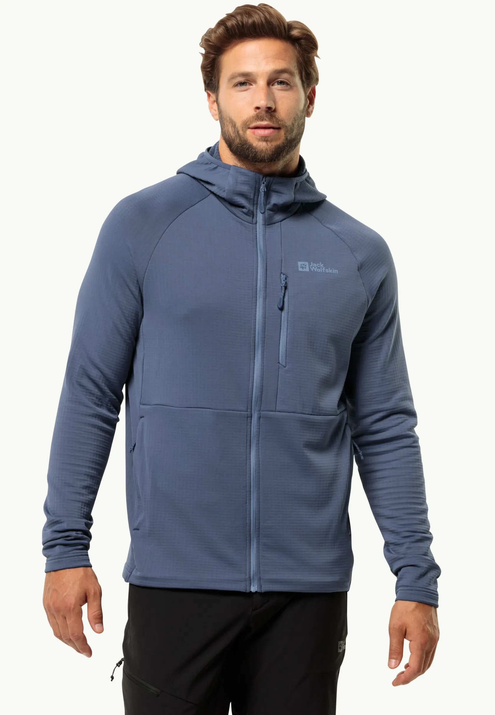 Jack Wolfskin Randonnée|Vestes Intermédiaires-Kolbenberg Hooded Fz M