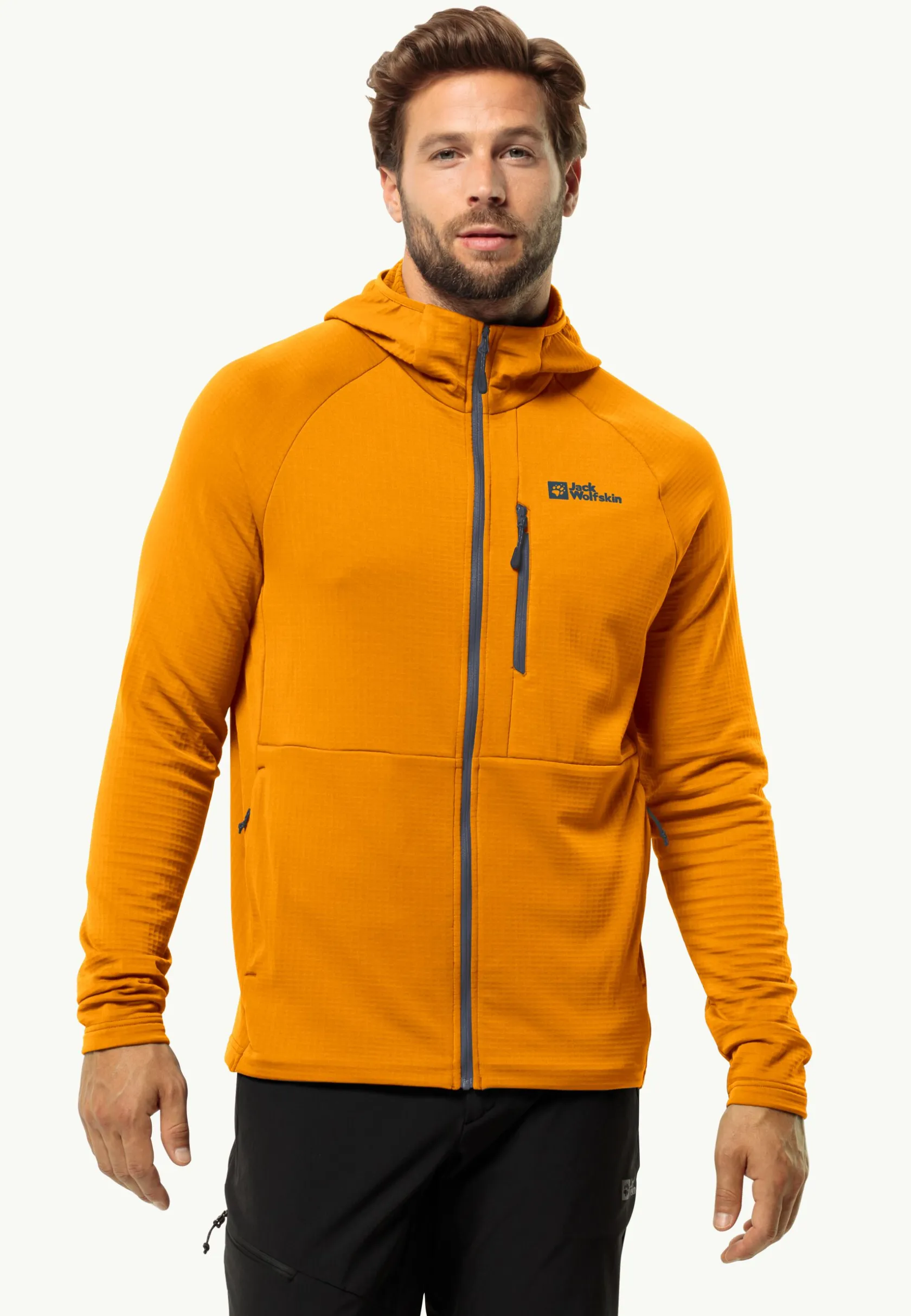 Jack Wolfskin Randonnée|Vestes Intermédiaires-Kolbenberg Hooded Fz M
