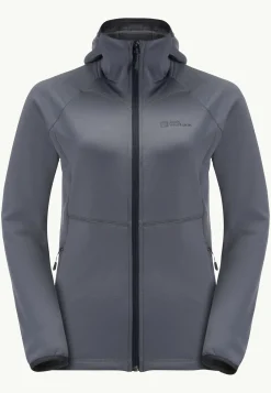 Jack Wolfskin Randonnée|Polaire-Kolbenberg Hooded Fz W