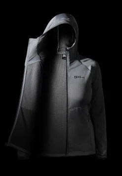 Jack Wolfskin Randonnée|Polaire-Kolbenberg Hooded Fz W