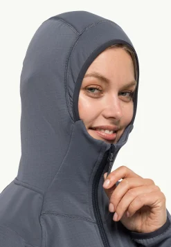 Jack Wolfskin Randonnée|Polaire-Kolbenberg Hooded Fz W