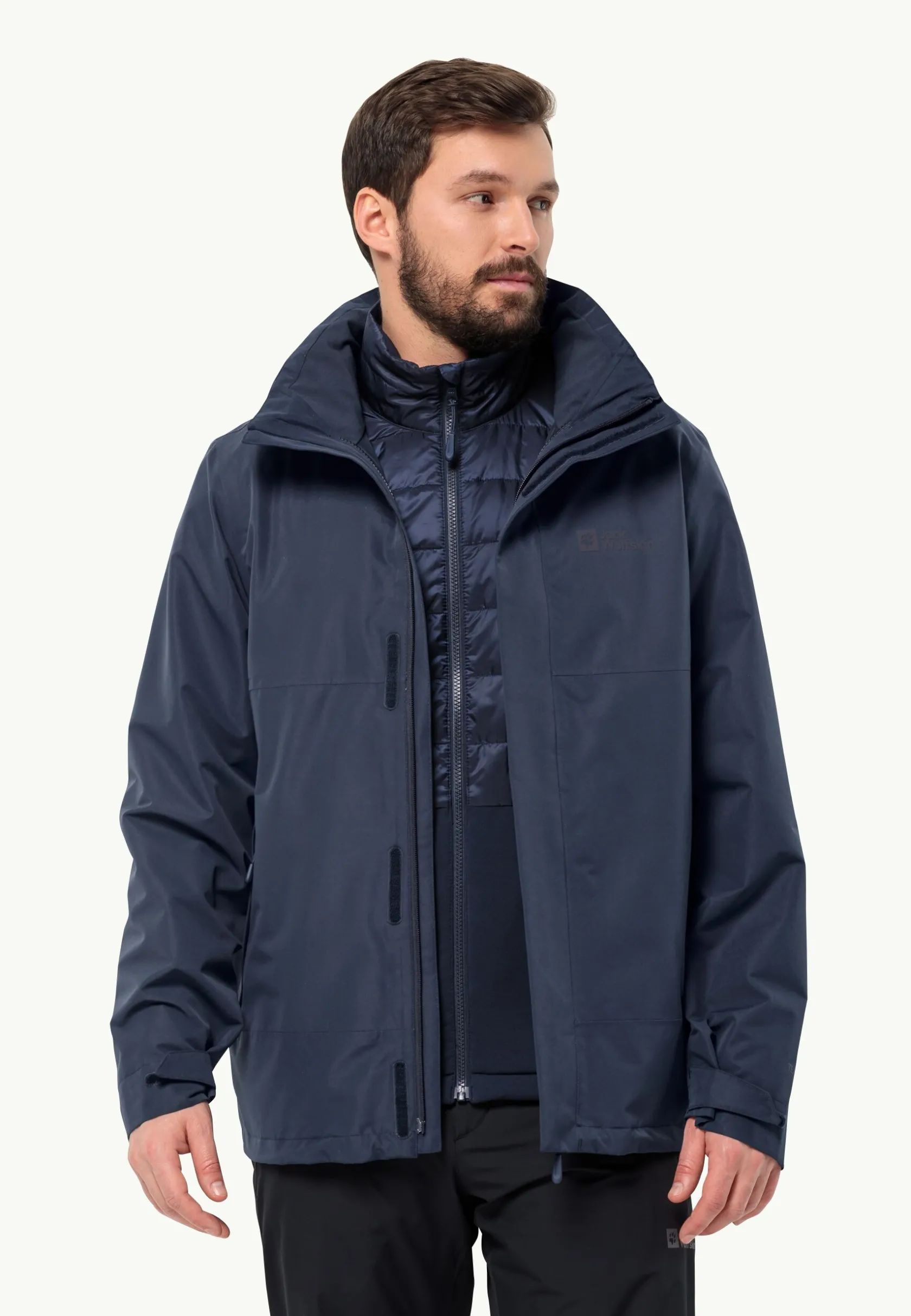 Jack Wolfskin Randonnée|Vestes Intermédiaires-Luntal 3in1 Jkt M