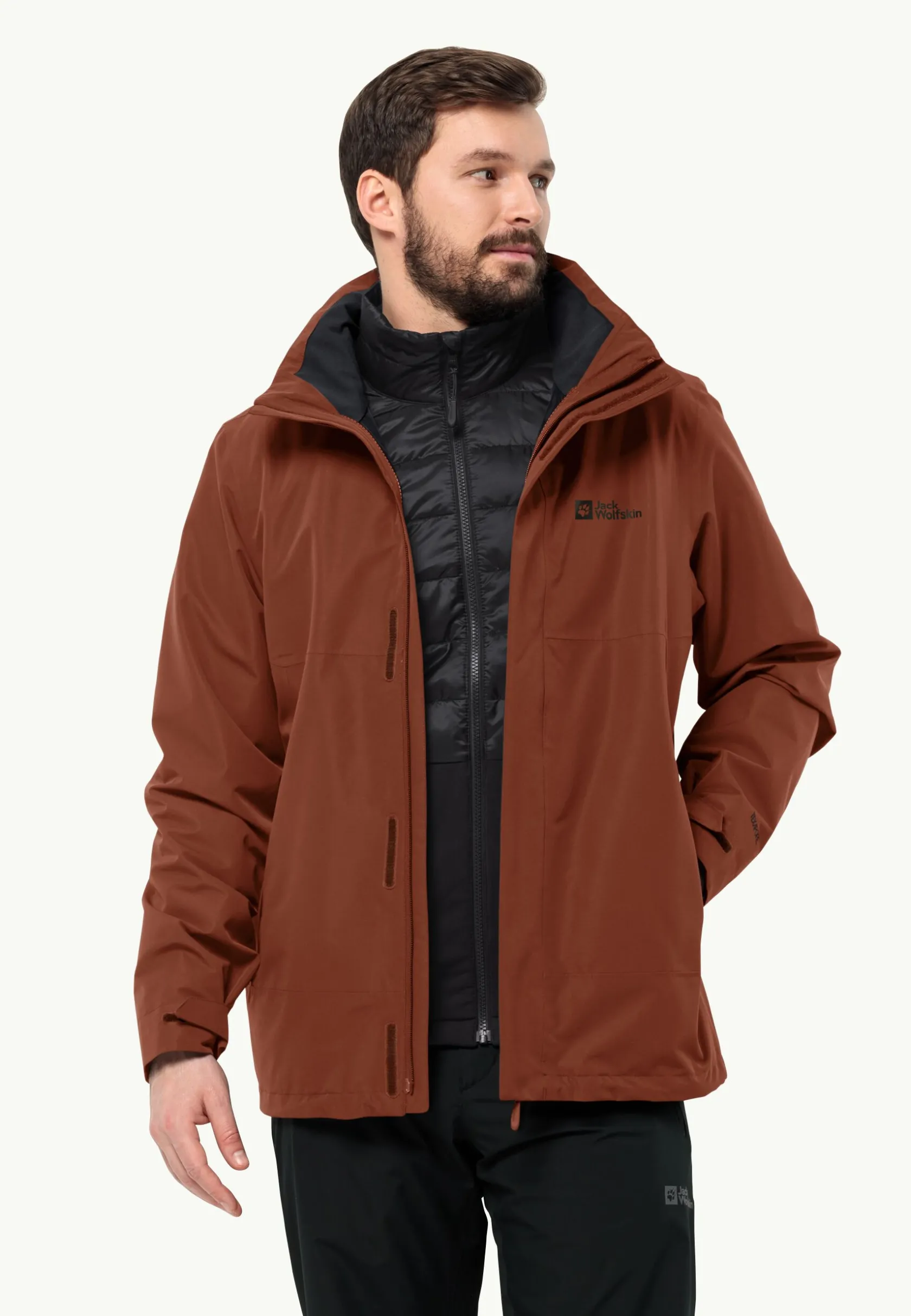 Jack Wolfskin Randonnée|Vestes Intermédiaires-Luntal 3in1 Jkt M