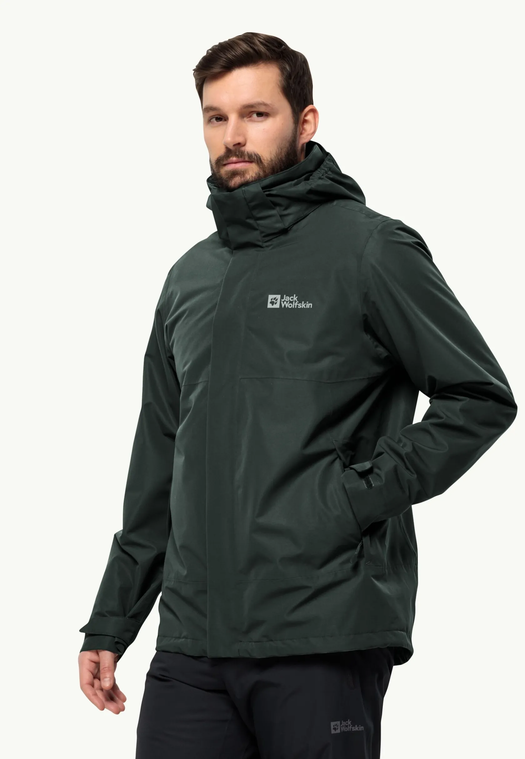 Jack Wolfskin Randonnée|Vestes Intermédiaires-Luntal 3in1 Jkt M
