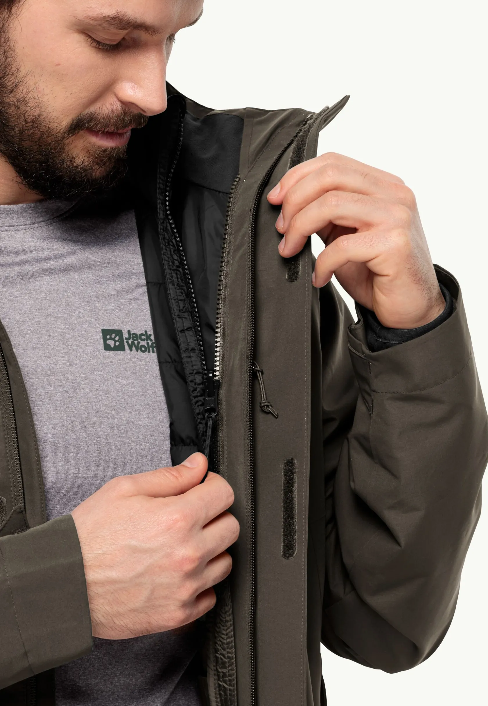 Jack Wolfskin Randonnée|Vestes Intermédiaires-Luntal 3in1 Jkt M