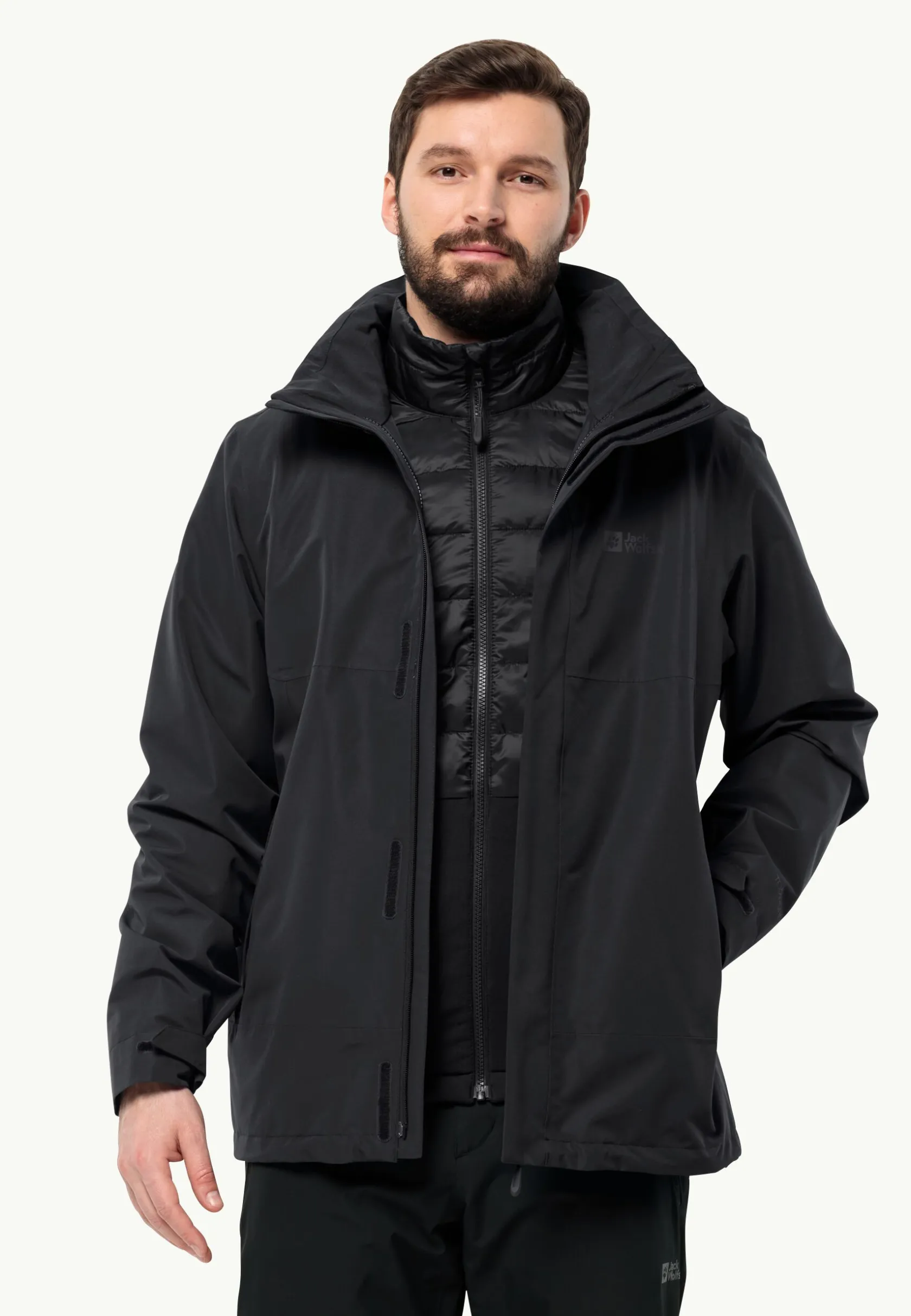 Jack Wolfskin Randonnée|Vestes Intermédiaires-Luntal 3in1 Jkt M