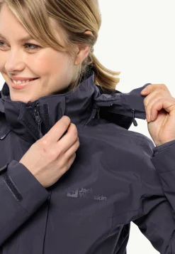 Jack Wolfskin Randonnée|Vestes Intermédiaires-Luntal 3in1 Jkt W