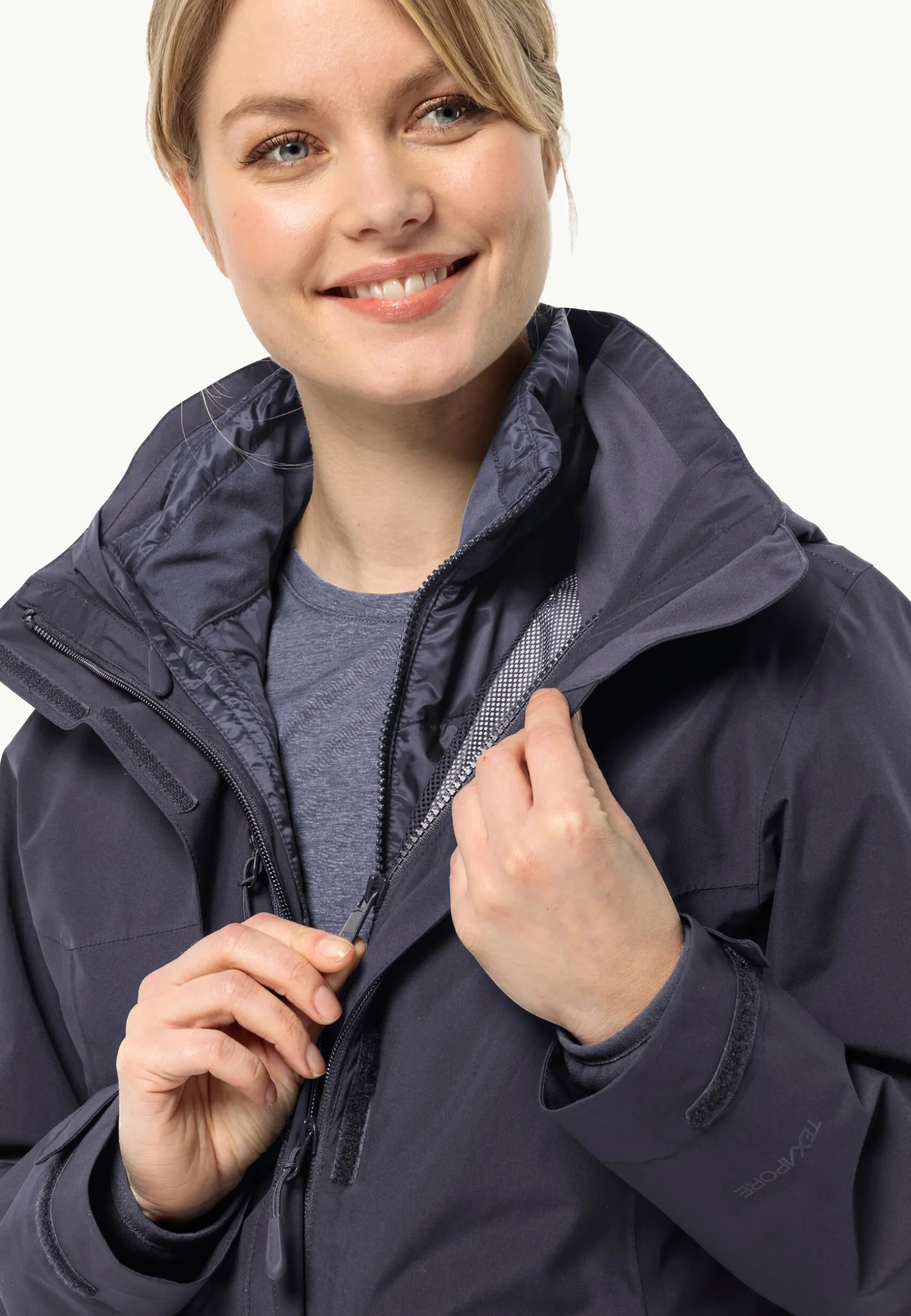 Jack Wolfskin Randonnée|Vestes Intermédiaires-Luntal 3in1 Jkt W