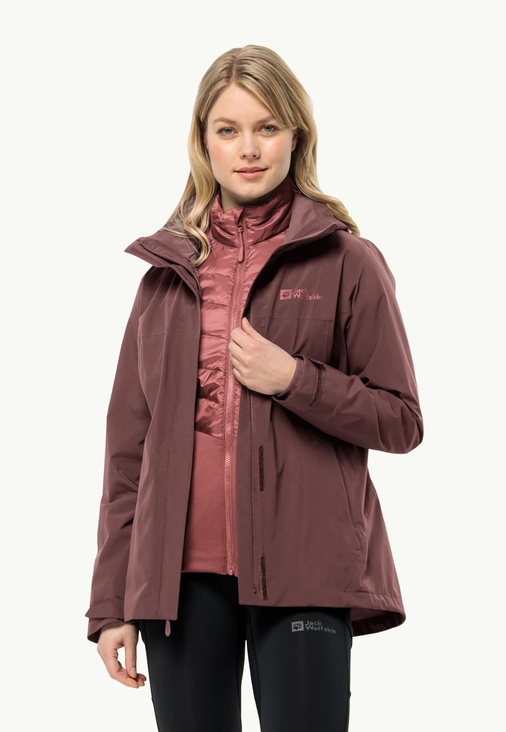 Jack Wolfskin Randonnée|Vestes Intermédiaires-Luntal 3in1 Jkt W