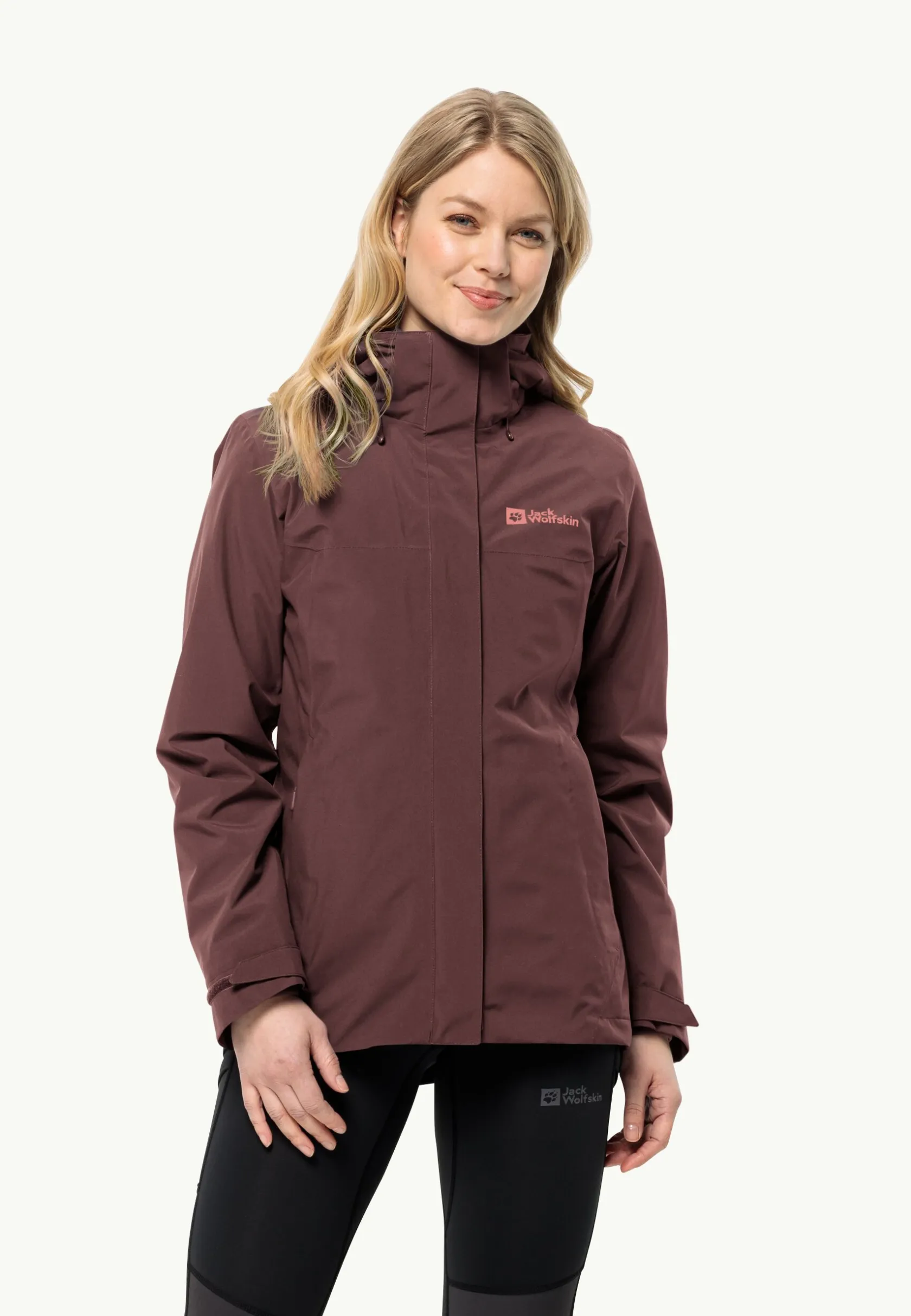 Jack Wolfskin Randonnée|Vestes Intermédiaires-Luntal 3in1 Jkt W
