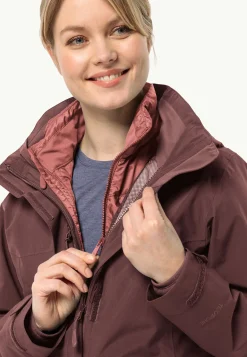 Jack Wolfskin Randonnée|Vestes Intermédiaires-Luntal 3in1 Jkt W