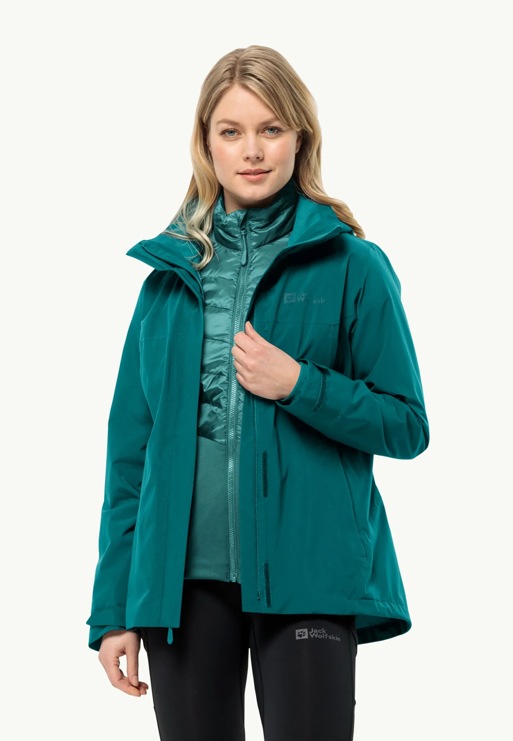 Jack Wolfskin Randonnée|Vestes Intermédiaires-Luntal 3in1 Jkt W