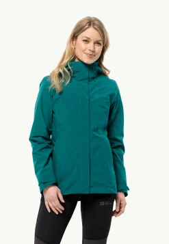 Jack Wolfskin Randonnée|Vestes Intermédiaires-Luntal 3in1 Jkt W