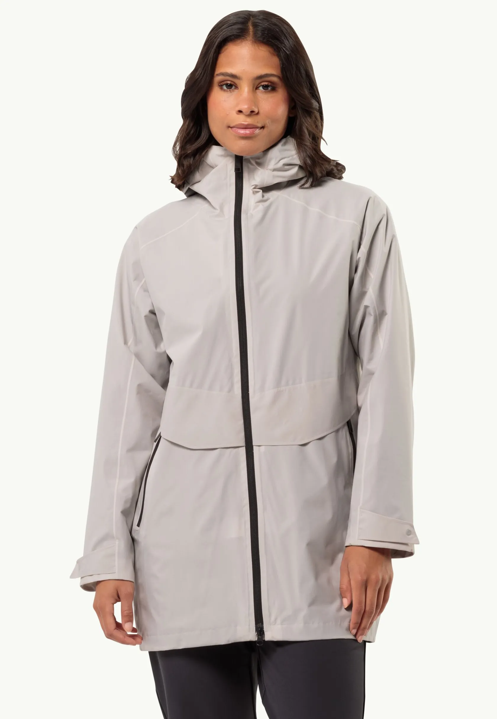 Jack Wolfskin Lifestyle|Vestes Intermédiaires-Mainkai Long Jkt W