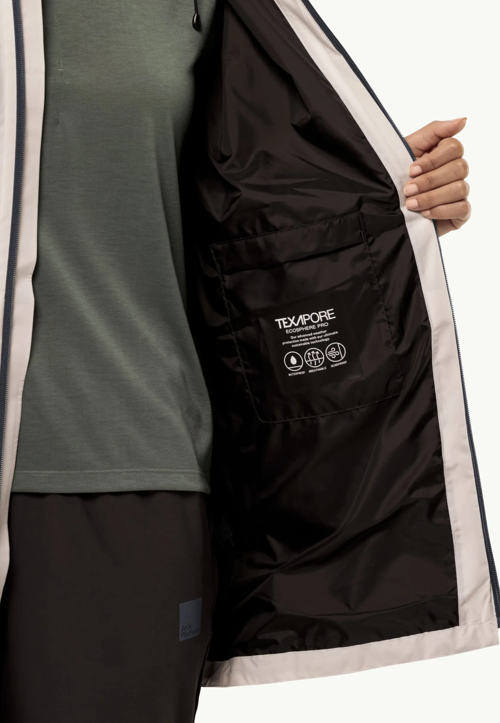 Jack Wolfskin Lifestyle|Vestes Intermédiaires-Mainkai Long Jkt W