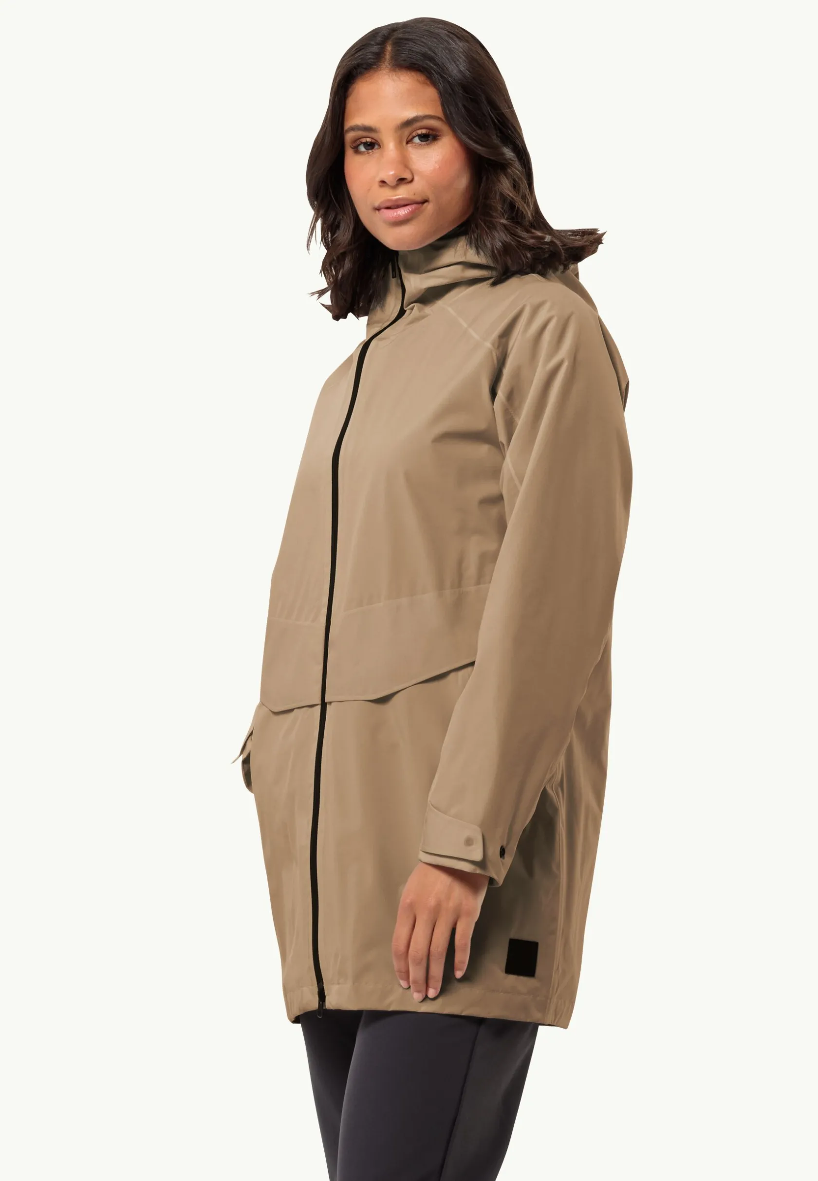 Jack Wolfskin Lifestyle|Vestes Intermédiaires-Mainkai Long Jkt W