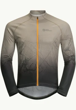 Jack Wolfskin Faire Du Vélo|Hauts Techniques-Morobbia Fz L/s Print M