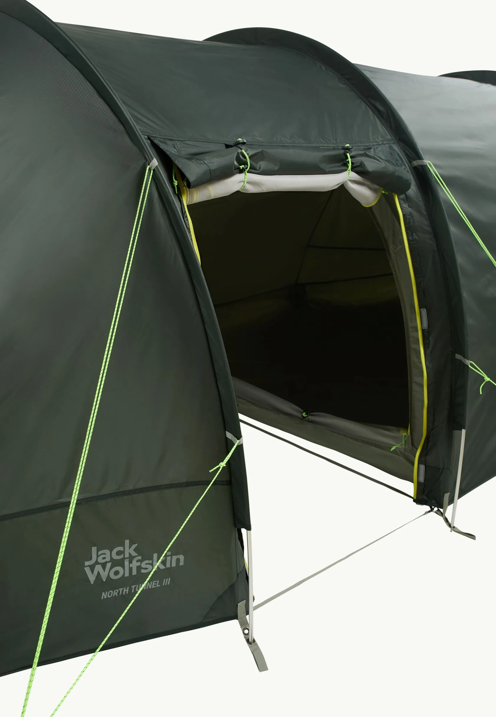 Jack Wolfskin Tentes-North Tunnel III island moss