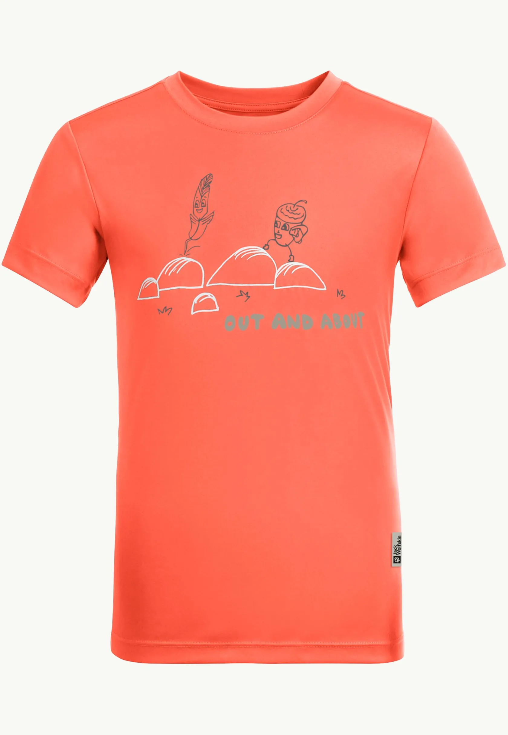 Jack Wolfskin Hauts Techniques|T-Shirts & Hauts Manches Longues-Out And About T Kids