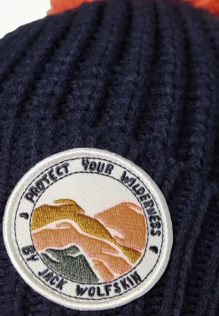 Jack Wolfskin Bonnets-Pompom Badge Beanie K