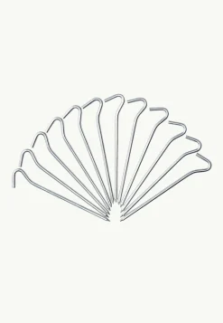 Jack Wolfskin Tentes-Power Peg (12 Pcs) Silver