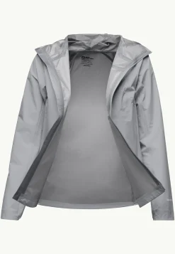 Jack Wolfskin Randonnée|Vestes Intermédiaires-Prelight 3l Jkt W Cool Grey