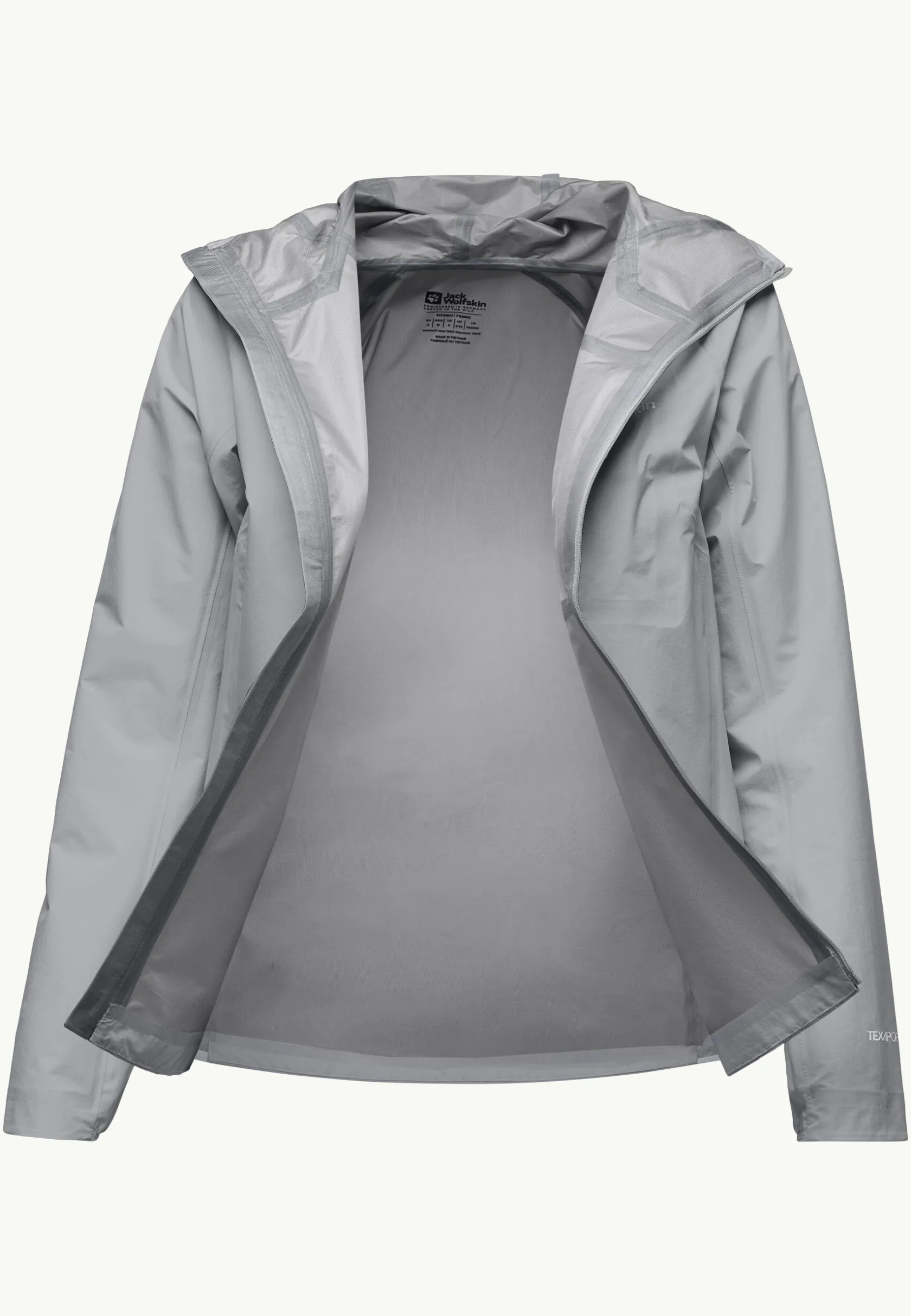 Jack Wolfskin Randonnée|Vestes Intermédiaires-Prelight 3l Jkt W Cool Grey