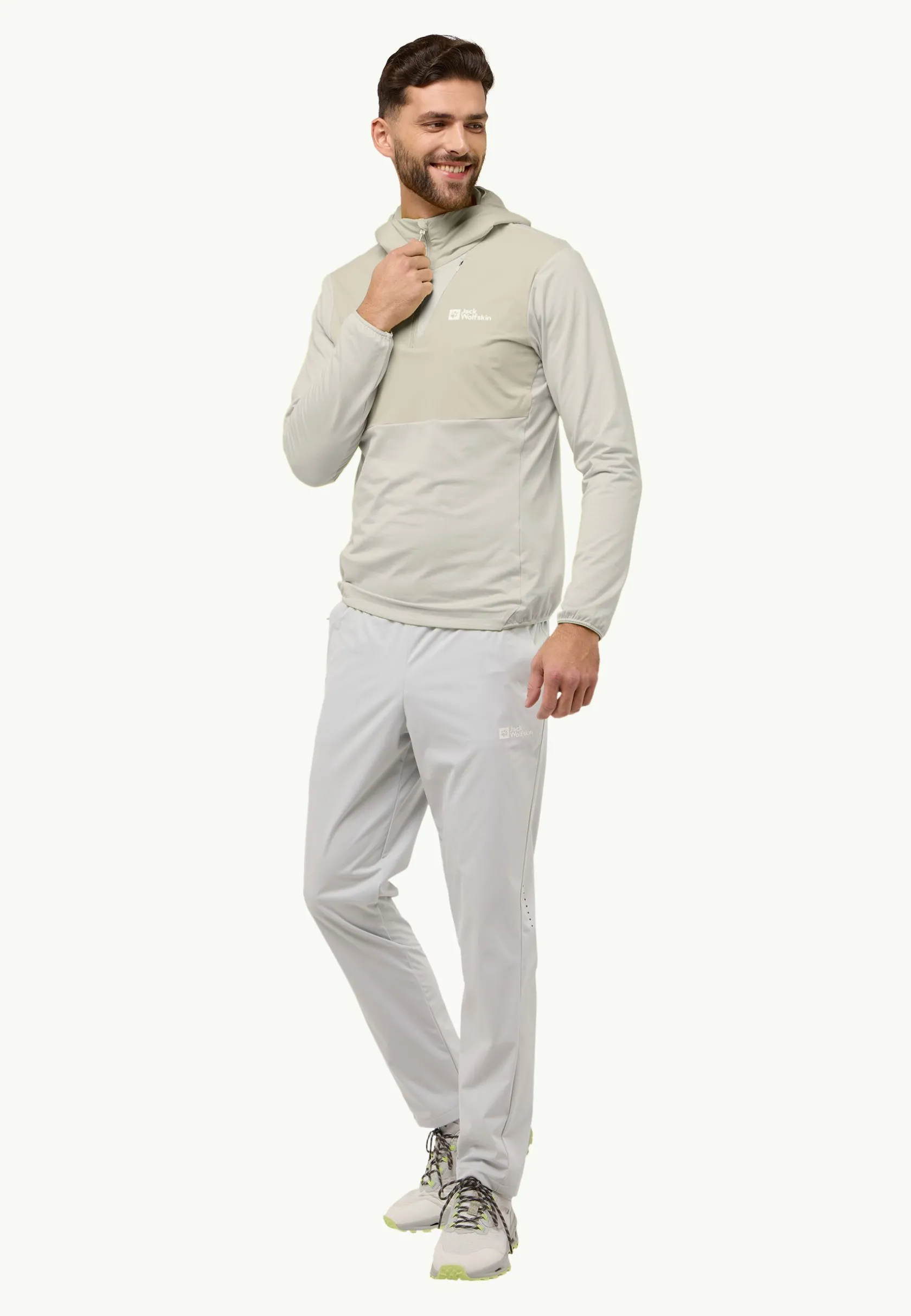 Jack Wolfskin Polaire|Sweats À Capuche & Pulls-Prelight Trail Hoody M seal