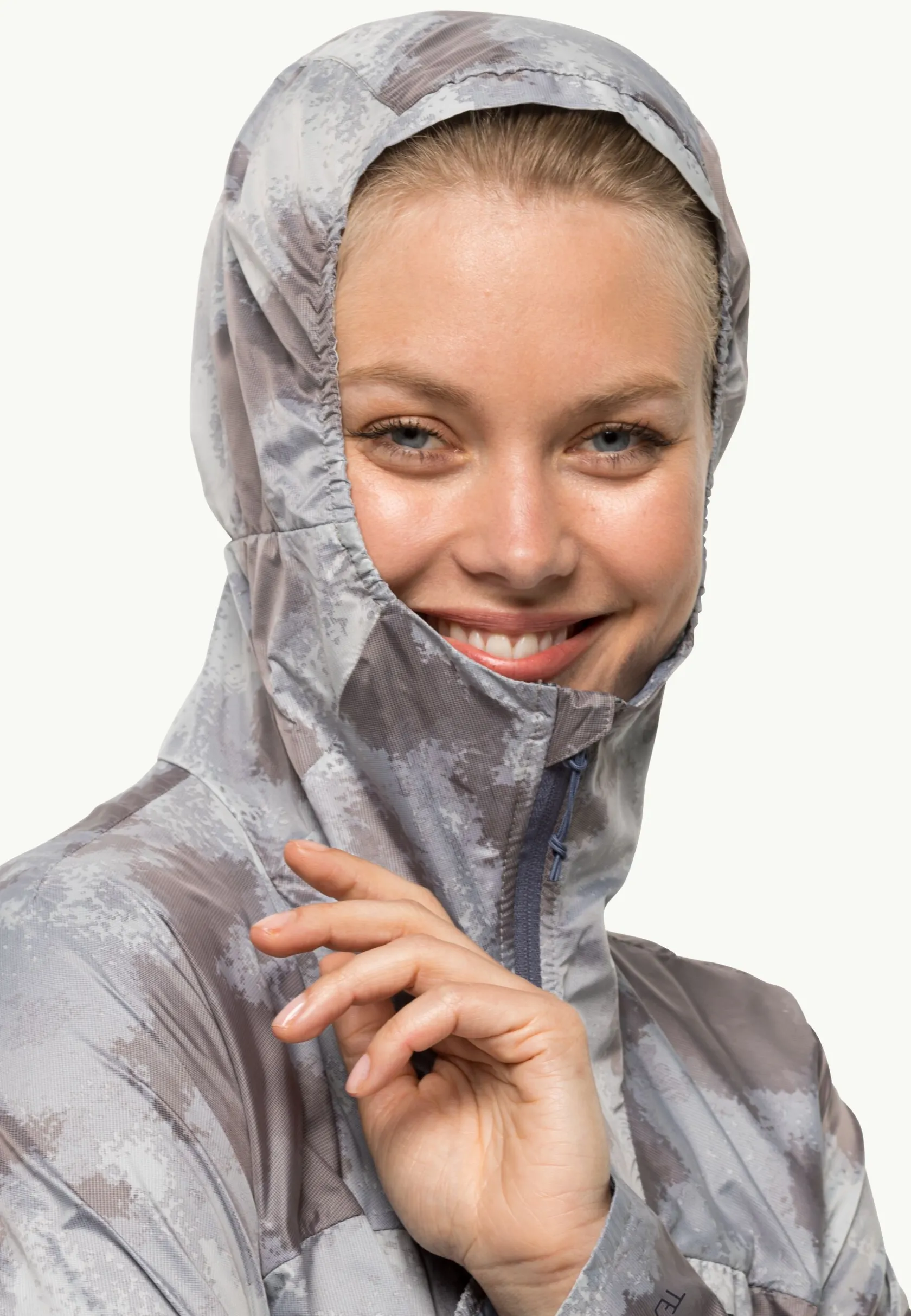 Jack Wolfskin Randonnée|Vestes Intermédiaires-Prelight Windbreaker W dolphin 51