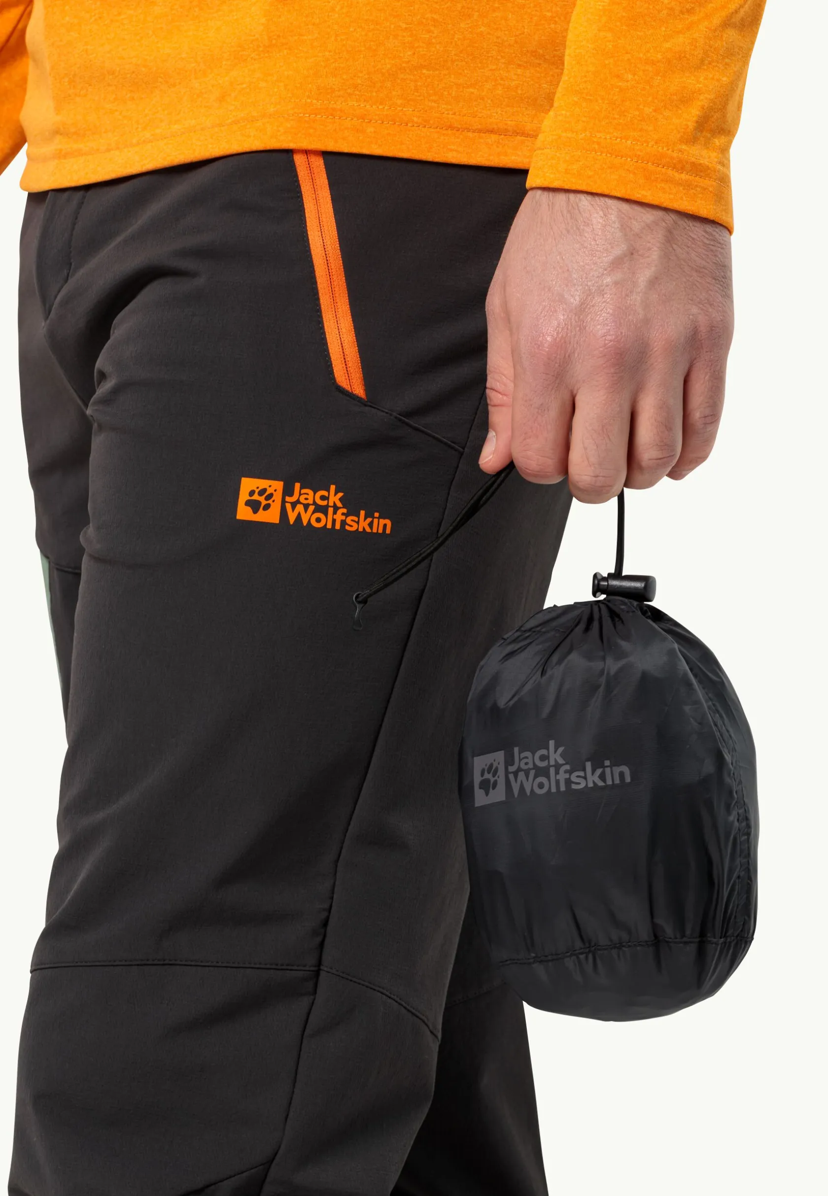 Jack Wolfskin Randonnée|Lifestyle-Rainy Day Pants black 6001