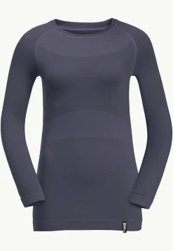 Jack Wolfskin Randonnée|Esquí-Seamless Wool L/s W Graphite