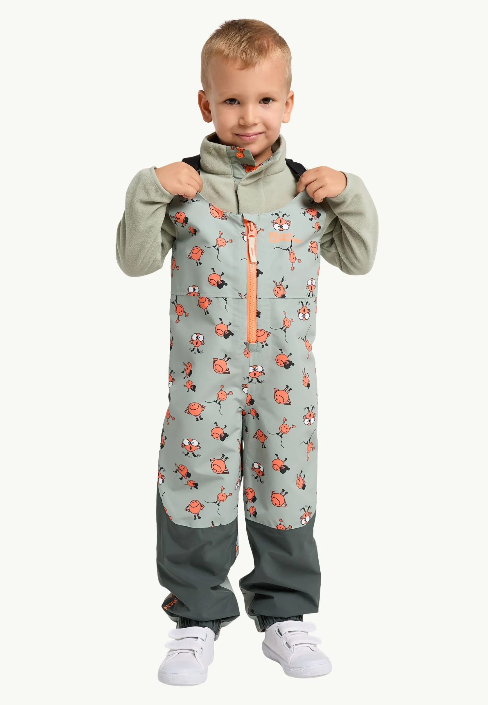 Jack Wolfskin Pantalon De Loisirs-Smileyworld 2l Aop Bib K Icon Mint Leaf