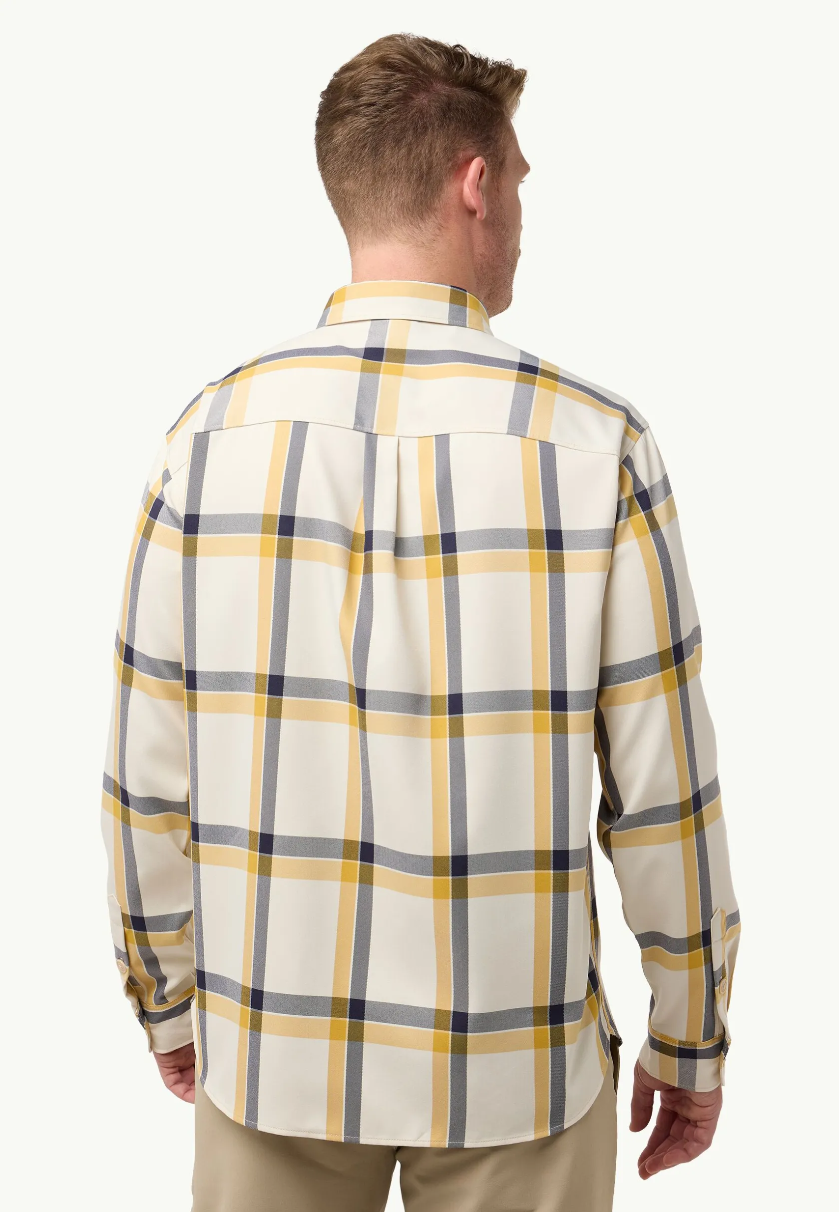 Jack Wolfskin Hauts Techniques|Chemises-Steinwand Shirt M panna cotta