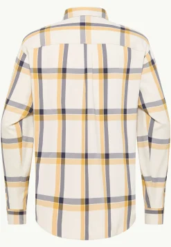 Jack Wolfskin Hauts Techniques|Chemises-Steinwand Shirt M panna cotta