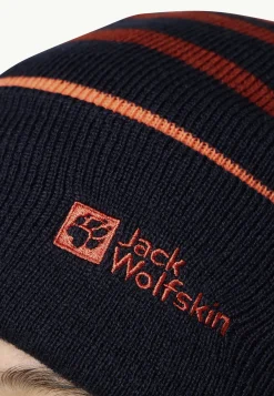 Jack Wolfskin Bonnets-Stripy Knit Beanie K