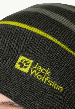 Jack Wolfskin Bonnets-Stripy Knit Beanie K