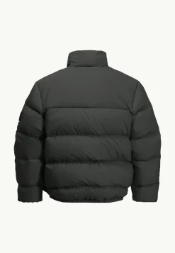 Jack Wolfskin Vestes Intermédiaires|Vestes D'Hiver-Teen Down Jacket Y granite black