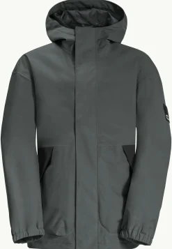 Jack Wolfskin Vestes Intermédiaires|Vestes De Pluie-Teen 2l Jacket Y