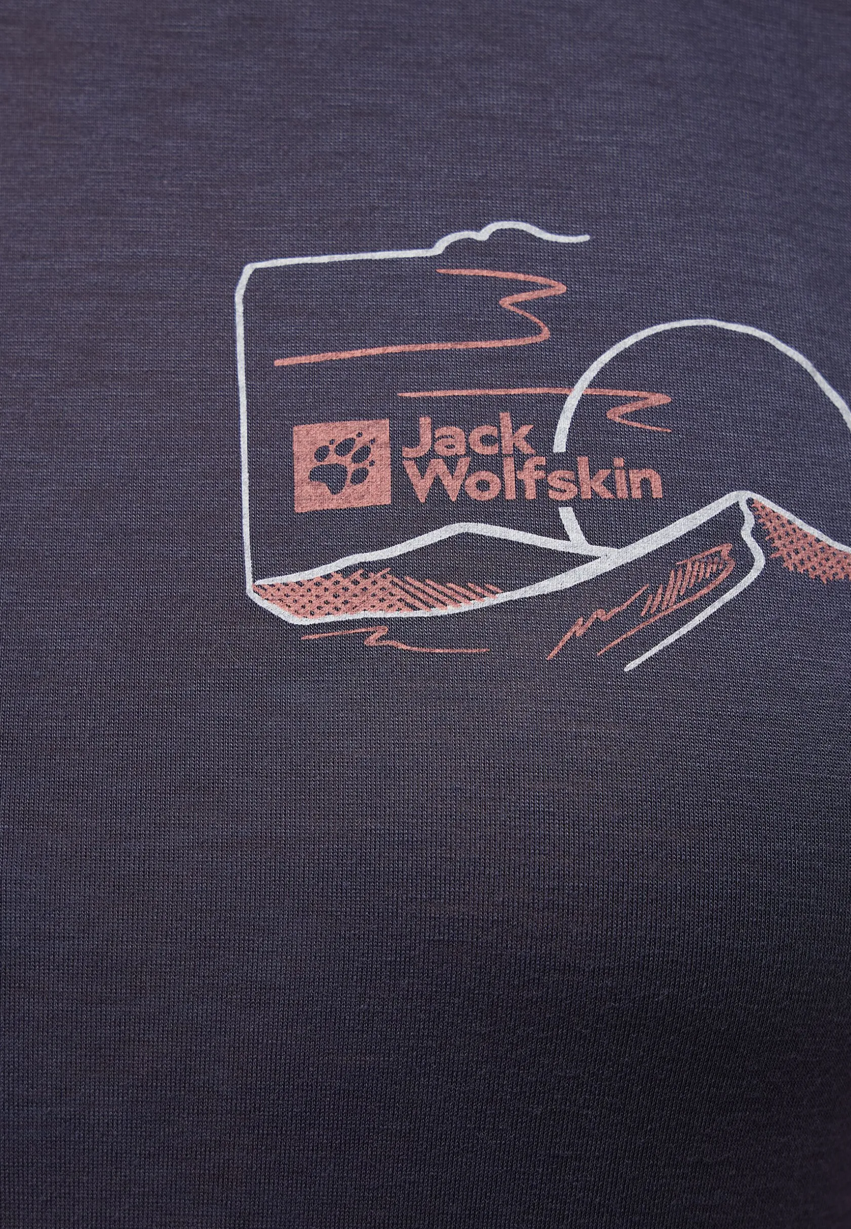 Jack Wolfskin Hauts Techniques|T-Shirts & Hauts Manches Longues-Vonnan Graphic T W Graphite