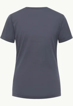 Jack Wolfskin Hauts Techniques|T-Shirts & Hauts Manches Longues-Vonnan Graphic T W Graphite