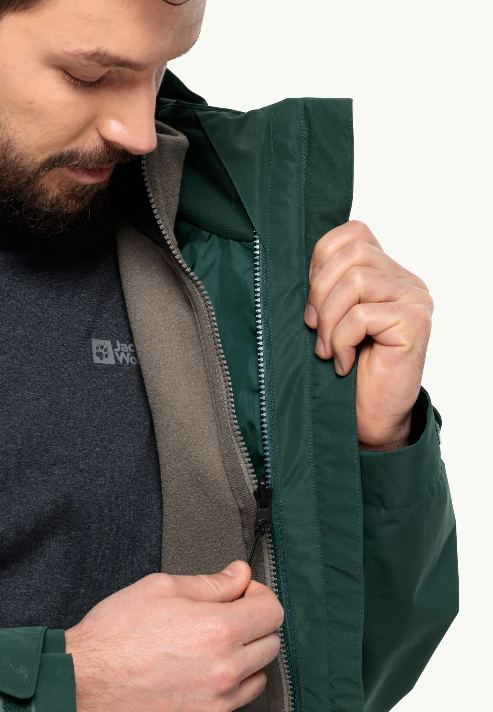 Jack Wolfskin Randonnée|Vestes Intermédiaires-Waldsteig Fz Vest M