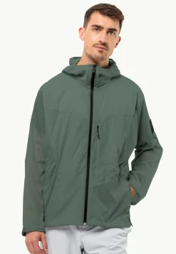 Jack Wolfskin Lifestyle|Vestes Intermédiaires-Wanderjahr Jkt M Hedge Green
