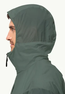 Jack Wolfskin Lifestyle|Vestes Intermédiaires-Wanderjahr Jkt M Hedge Green