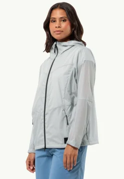 Jack Wolfskin Lifestyle|Vestes Coupe-Vent-Wanderjahr Jkt W Cool Grey